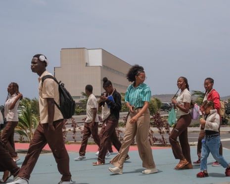 Students at Cabo Verde Technology Park in Praia