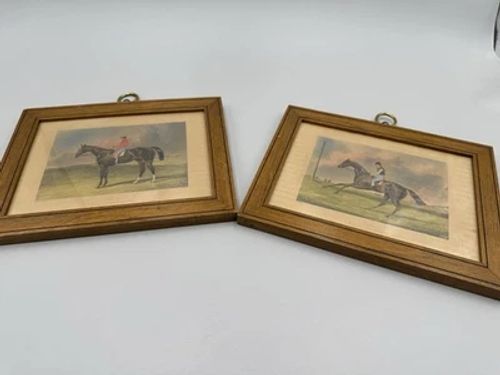 Antique English Horse Engravings Prints By H. Alken ~20th C Reproduction - Image 1 of 4