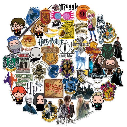 Harry Potter Stickers Die Cut Vinyl Sticker Variety Pack - Laptop, Water Bottle, Scrapbooking, Tablet, Skateboard, Indoor/...