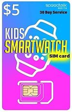 SpeedTalk Mobile $5 Preloaded SIM Card Kit for Kids Smart Watch GPS & Activity Tracking | 3 in 1 Simcard - Standard, Micro, Nano | Children GSM 5G 4G LTE Smartwatches Wearables | 30 Days Service Plan