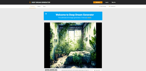 AI绘图工具-Deep Dream Generator