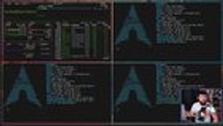 r/linuxquestions - What software is he using in the top left tile?