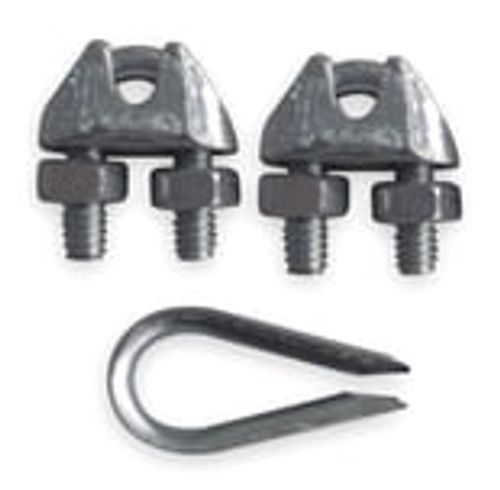 Thimble Clip Cable Clamp Set