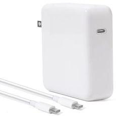 87W Charger USB C Fast Charging Laptop Power Adapter Replacement for 13/14/15 Inch Mac Pro After 2016,for Mac Book Air After 2018, USB C to C Power Cord Supply