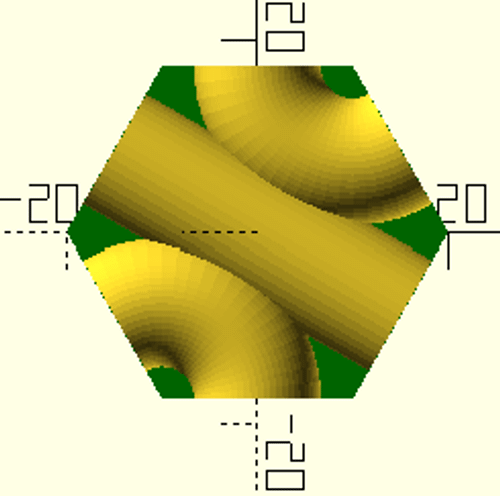 r/openscad - Type 2 tile (3 possible rotations)