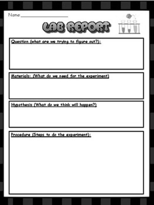Preview of Simple Lab Report Template