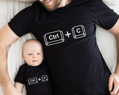 Ctrl c Ctrl v Shirt, Copy Paste Shirt, Father and Baby Matching Tshirts, Fathers Day Gift, Father Son Shirts, Family Shirts, Gift For Dad