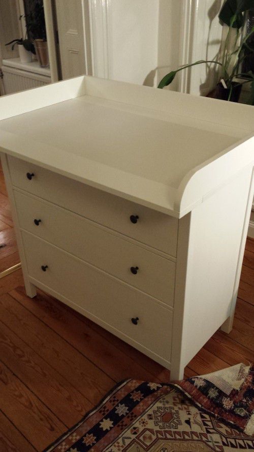 Hemnes Baby Changing Dresser - IKEA-Hack | Ikea baby, Changing dresser, Changing table dresser