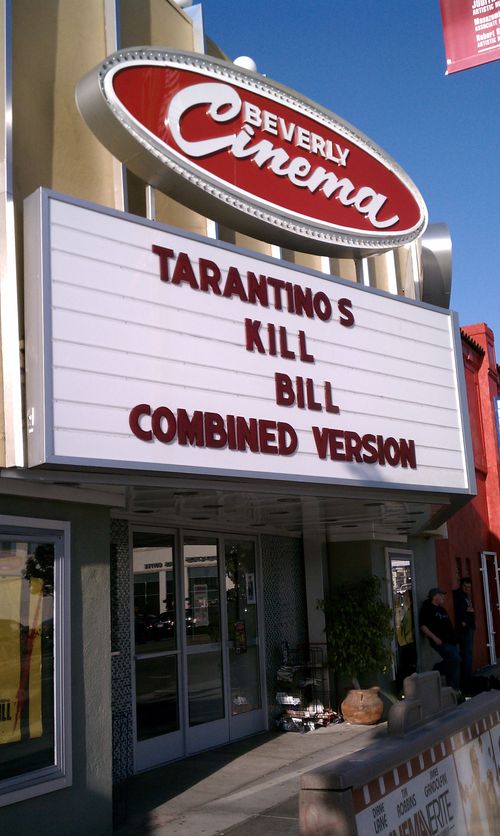 kill bill the whole bloody affair screening at the new beverly