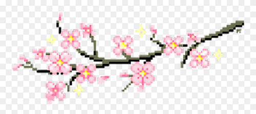 Blossom Clipart Kawaii - Cherry Blossom Gif Transparent - Png Download