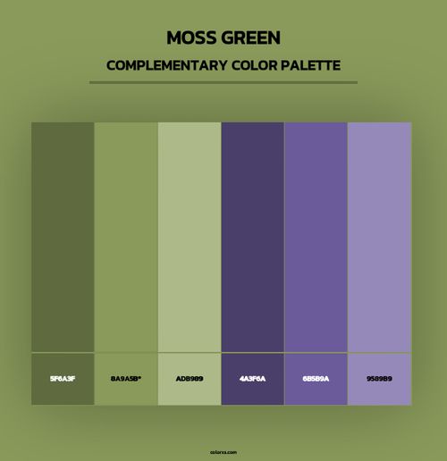 Moss Green - Complementary Color Palette