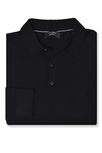 Banana Republic Mens 776571 Merino Wool Long Sleeve Polo Sweater, (X-Large, Black)