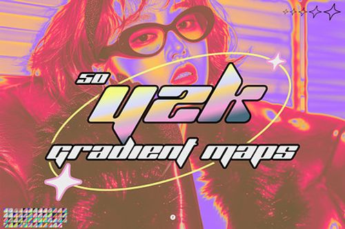 Y2K Gradient Maps, a Gradient Add-On by Freezerondigital