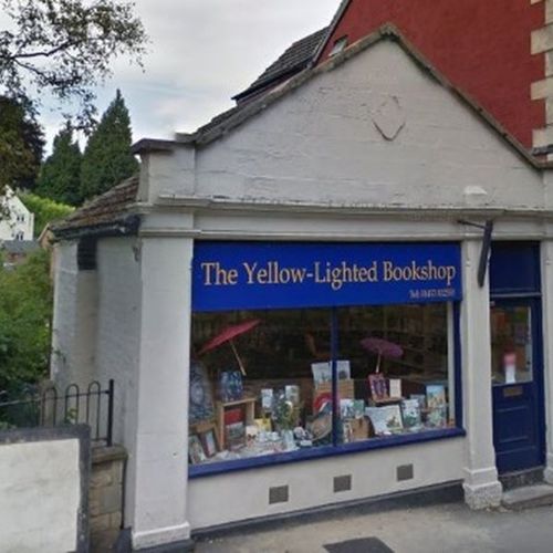 Yellow Lighted Bookshop