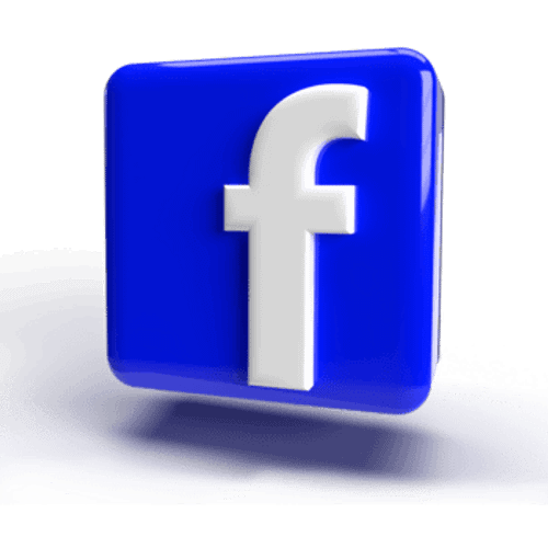 3d Facebook Logo Icon Blue Color PNG