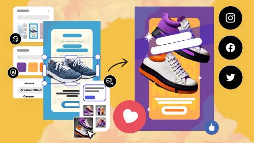 图文展示 Adobe Express 中生成式 AI 功能的效果