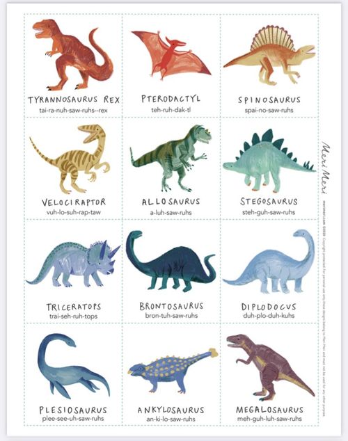 Colorful Dinosaur Pictures for Kids