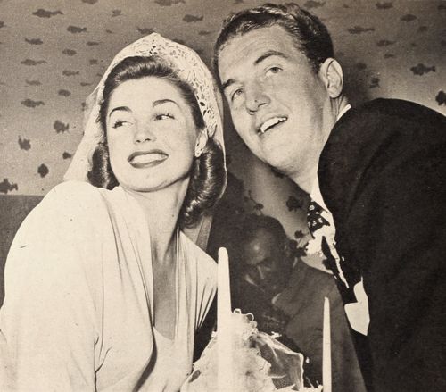 esther williams with her husband ben gage 1945