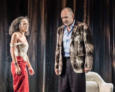 Rosalind Eleazar and Ralph Fiennes in Small Hotel.