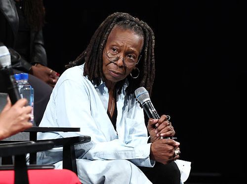 Whoopi Goldberg speaks onstage at Storytellers - Congresswoman Jasmine Crockett during the 2025 Tribeca Festival at SVA Theater on June 13, 2025 in...