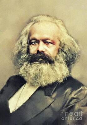Karl Marx Painting - Karl Marx, Philosopher by Esoterica Art Agency