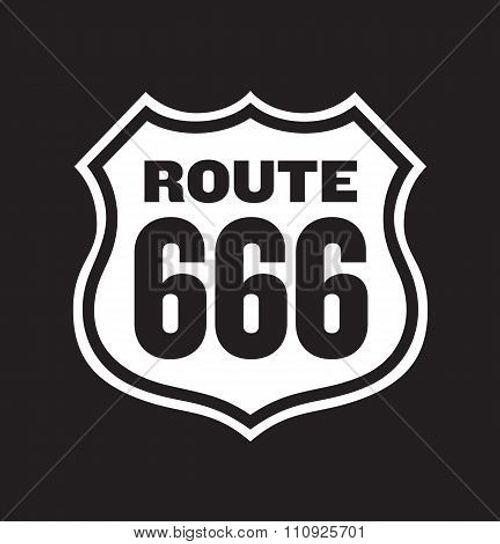 Route 666 Road Sign