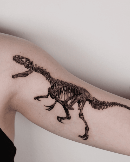 Fossil Dinosaur Tattoo