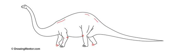 how to draw a dinosaur
