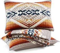 Pendleton Tumalo King Quilt Set – 100% Cotton Quilt with Shams, Soft Lightweight Bedding for King Size Bed, Green Patterned Comforter Alternative, King Bedding Set (Full/Queen, Bridge Creek Tan)