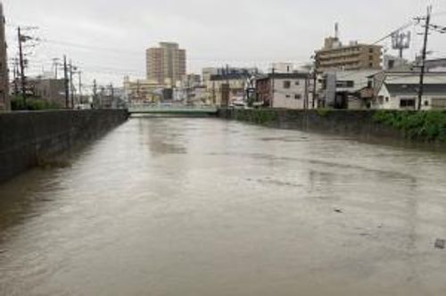 大雨時の寝屋川