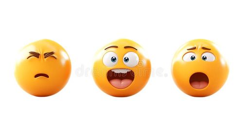 Emojis-Paket mit transparentem Hintergrund für Social Media Graphics Digital Communication oder UI UX Elements stock abbildung