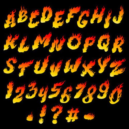 Fire font
