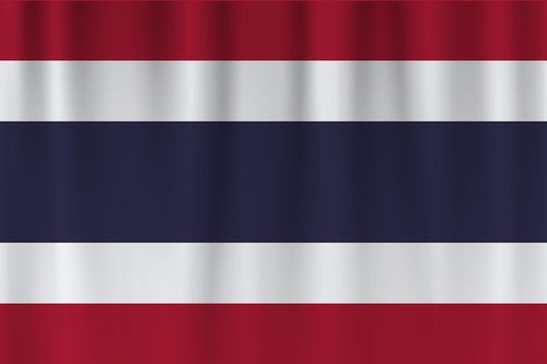 Vector vector flag of thailand thailand waving flag background