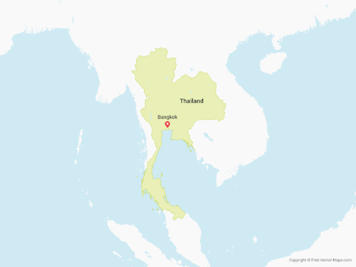 Map of Thailand
