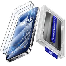 Fonowlo 3 Pack Screen Protector for iPhone 16 Pro [6.3 Inch] with Auto-Alignment Kit, Auto Dust,9H+ Military Grade Shatterproof, iPhone16 Pro Tempered Glass film,HD Clear,Case Friendly