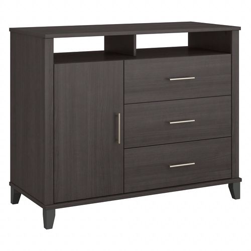 Bush Furniture Somerset Office Storage Credenza in Storm Gray