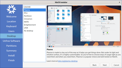 nixos installer