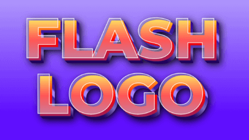 Efecto de texto Flash 3D