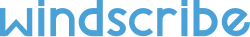 Windscribe blue wordmark