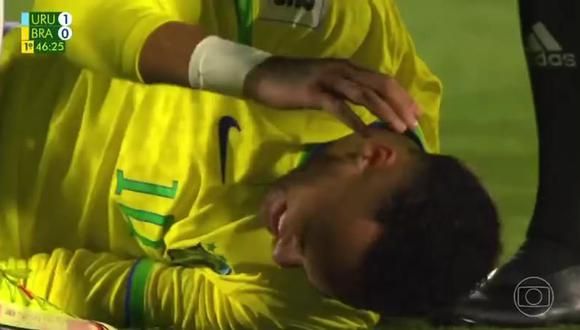Neymar sufrió lesión en el partido entre Uruguay vs. Brasil. (Video: SporTV)