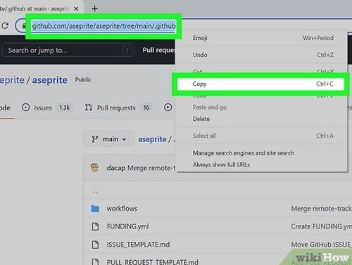 Step 3 Copy the folder URL.