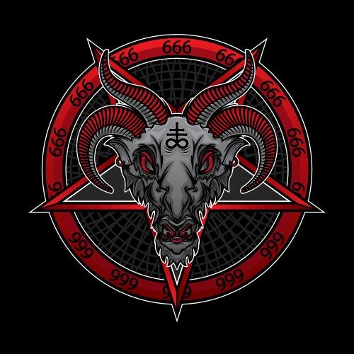 Baphomet 666 Demon Vector Image