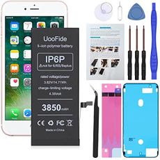 Upgraded High Capacity Battery Compatible with iPhone 6 Plus 5.5-Inches A1522 A1524 A1593 Replacement with Professional Repair Tools Kit