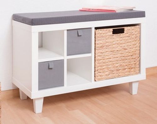 Set of 6 furniture feet for Ikea Kallax shelf white