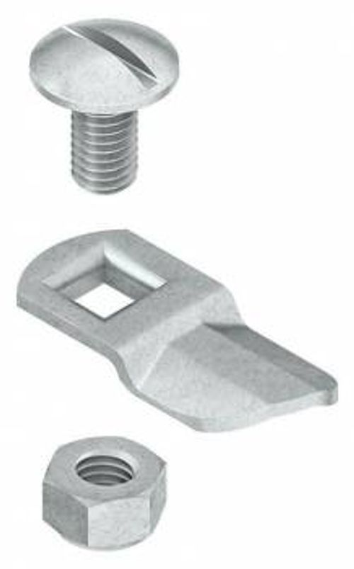 Turn bolt lock for field modification of RD/RDV 
	cable tray covers, mill galv., box qty 20
