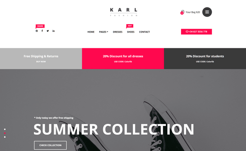Free HTML5 Responsive eCommerce Template