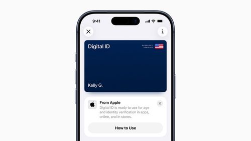 iPhone showing Digital ID in Apple Wallet.
