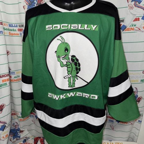 Socially Awkward Beer League Hockey Jersey/ Sweater Large 🏒