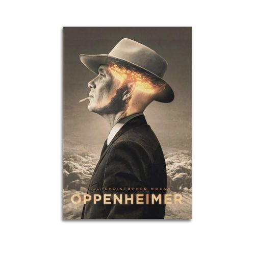 Krem Oppenheimer Poster Wall Art Canvas Gift for Boyfriend Bedroom Living Room Decor Modern Aesthetic 30x45cm Unframed
