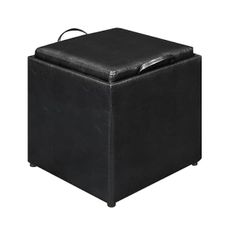 Designs4Comfort Park Avenue Single Ottoman with Stool and Reversible Tray